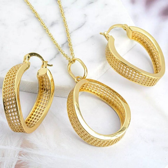 18K Gold Jewelry Set Jewelry Set for Women Bridle Jewelry - Etsy