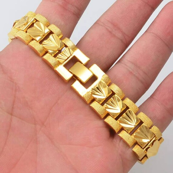 Aggregate 73+ 24k solid gold mens bracelet best in.duhocakina