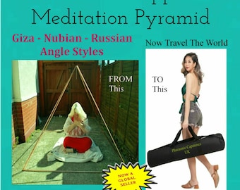 Tragbare Meditationspyramide aus reinem Kupfer. Gizeh – Nubisch – Russische Stile