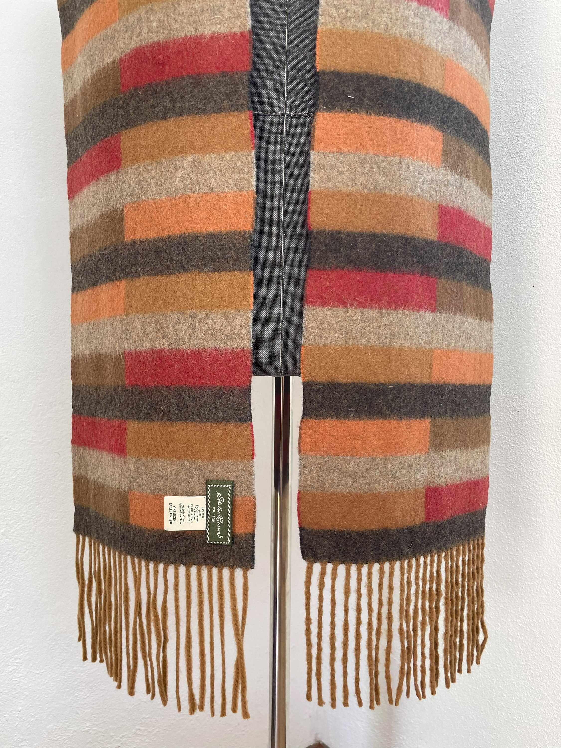 Vintage Eddie Bauer Striped Wool Scarf, 74 Inches Long - Etsy
