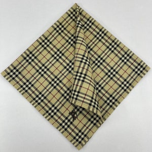 Vintage Burberry Handkerchief, Burberry Bandana Accessories, Burberry Pocket Square, Burberry Scarf, Burberry Neck Scarf