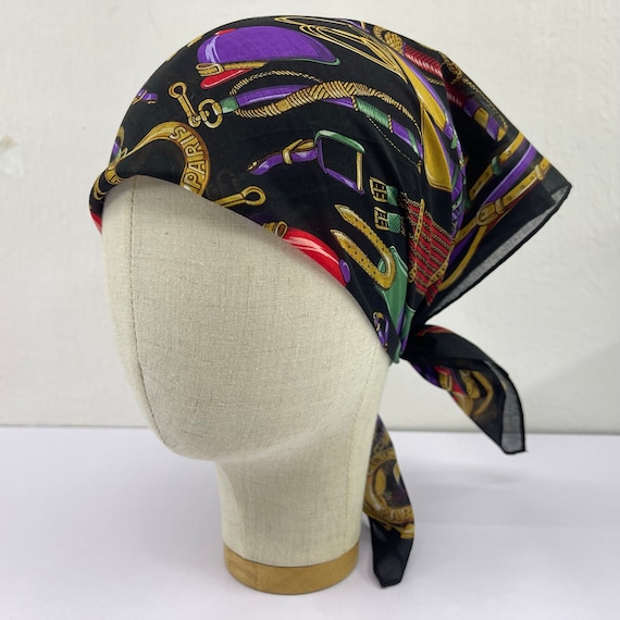 Celine equestrian handkerchief  bandana FREE S/H 10% OFF] Thailand Celine Vintage Handkerchief  main image 2
