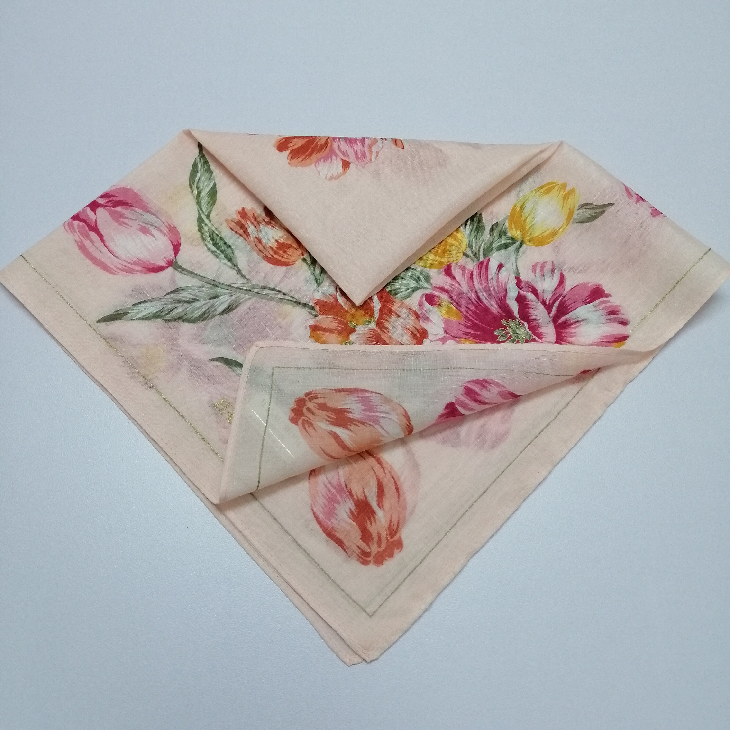 小物 HANAE MORI HANDKERCHIEFS Handkerchief HM Hanae Mori brand new, bitterly and flowers