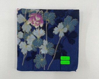 Buy Vintage Japanese Floral Cotton Handkerchief - Japan Art Online
