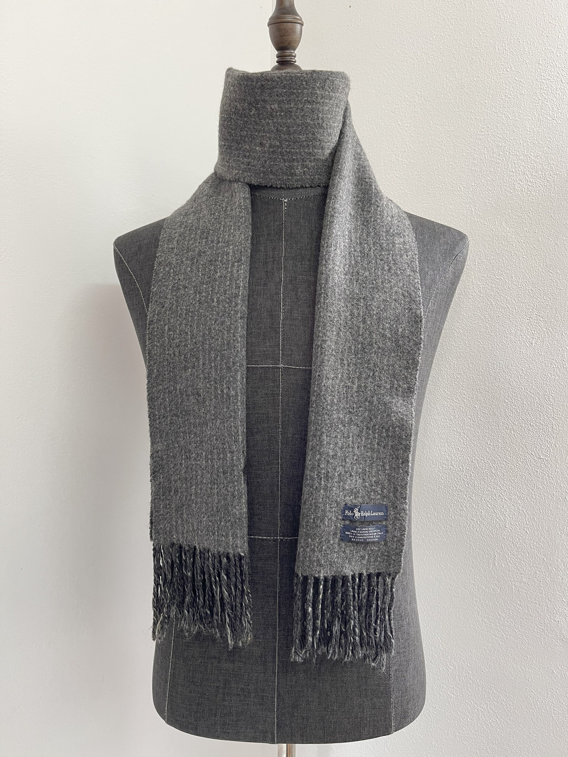 Vintage Polo Ralph Lauren Scarf, Polo Ralph Lauren Muffler, Polo