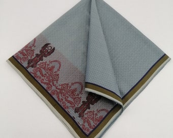 Vintage Gianni Versace Handkerchief, Gianni Versace Bandana Accessories, Gianni Versace Pocket Square, Gianni Versace Neck Scarf
