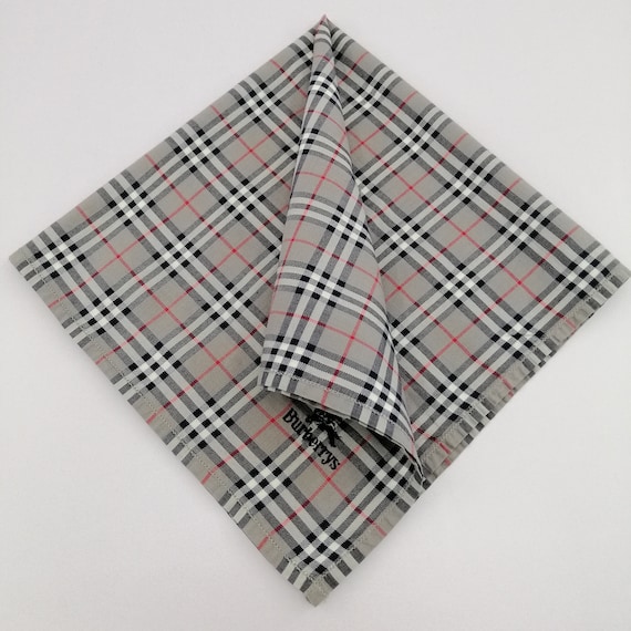 Vintage Burberry Handkerchief Burberry Bandana Accessories Burberry Pocket Square Burberry Scarf Burberry Neck Scarf Etsy