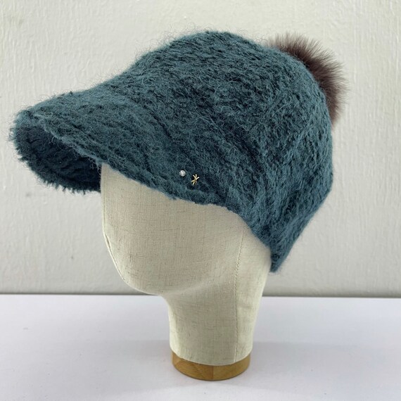 Blue Gray Fuzzy Wool Bucket Hat Made in Japan CA4LA CA4LA Japan Fuzzy Wool Bucket Hat – Blue Gray – Made in Japan main image 4