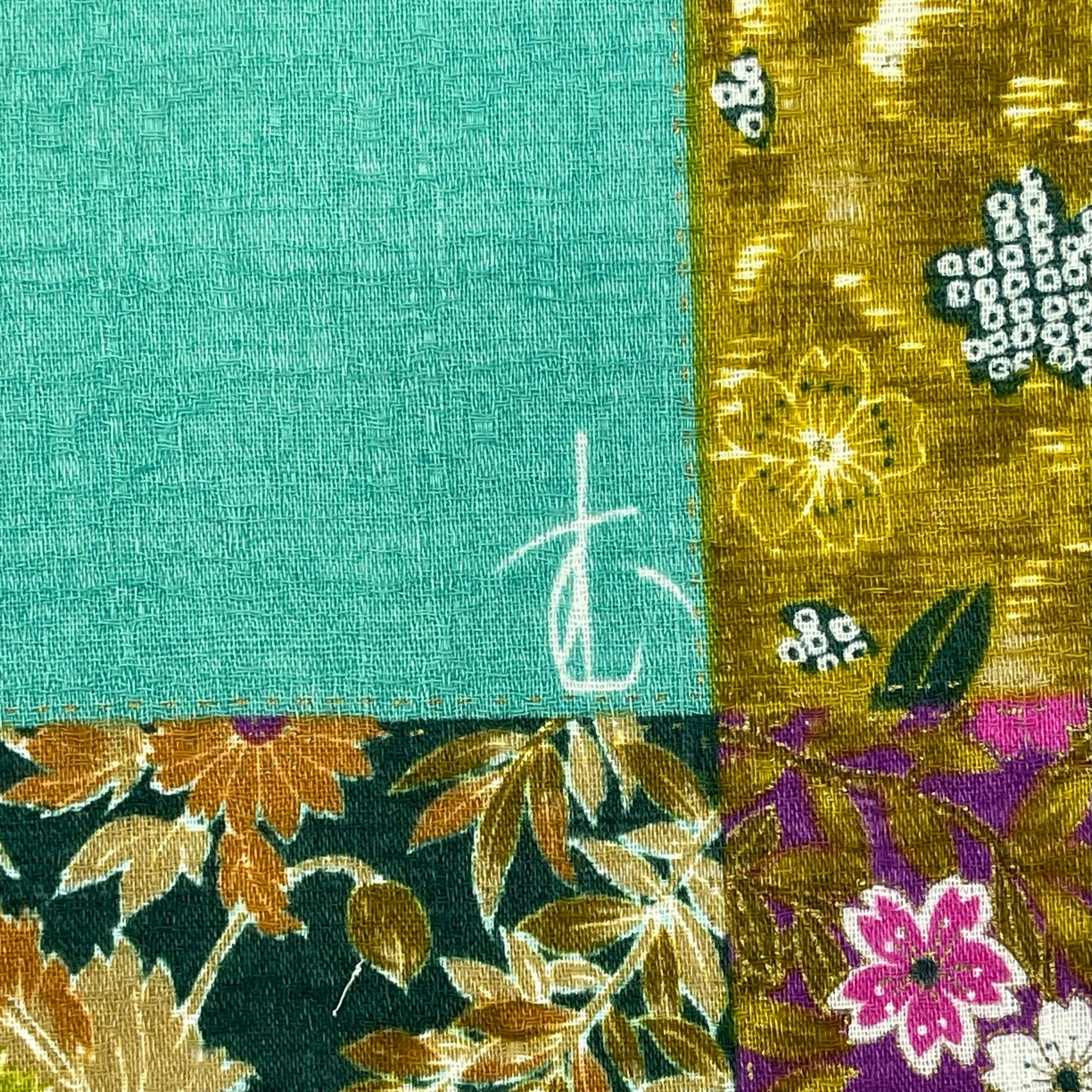 Vintage Japanese Nice Design Handkerchief Japanese Art Etsy