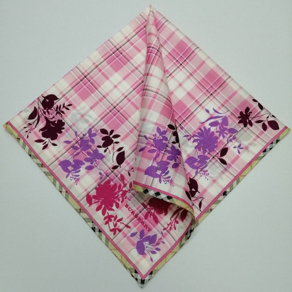 Vintage Burberry Handkerchief, Burberry Bandana A… - image 1