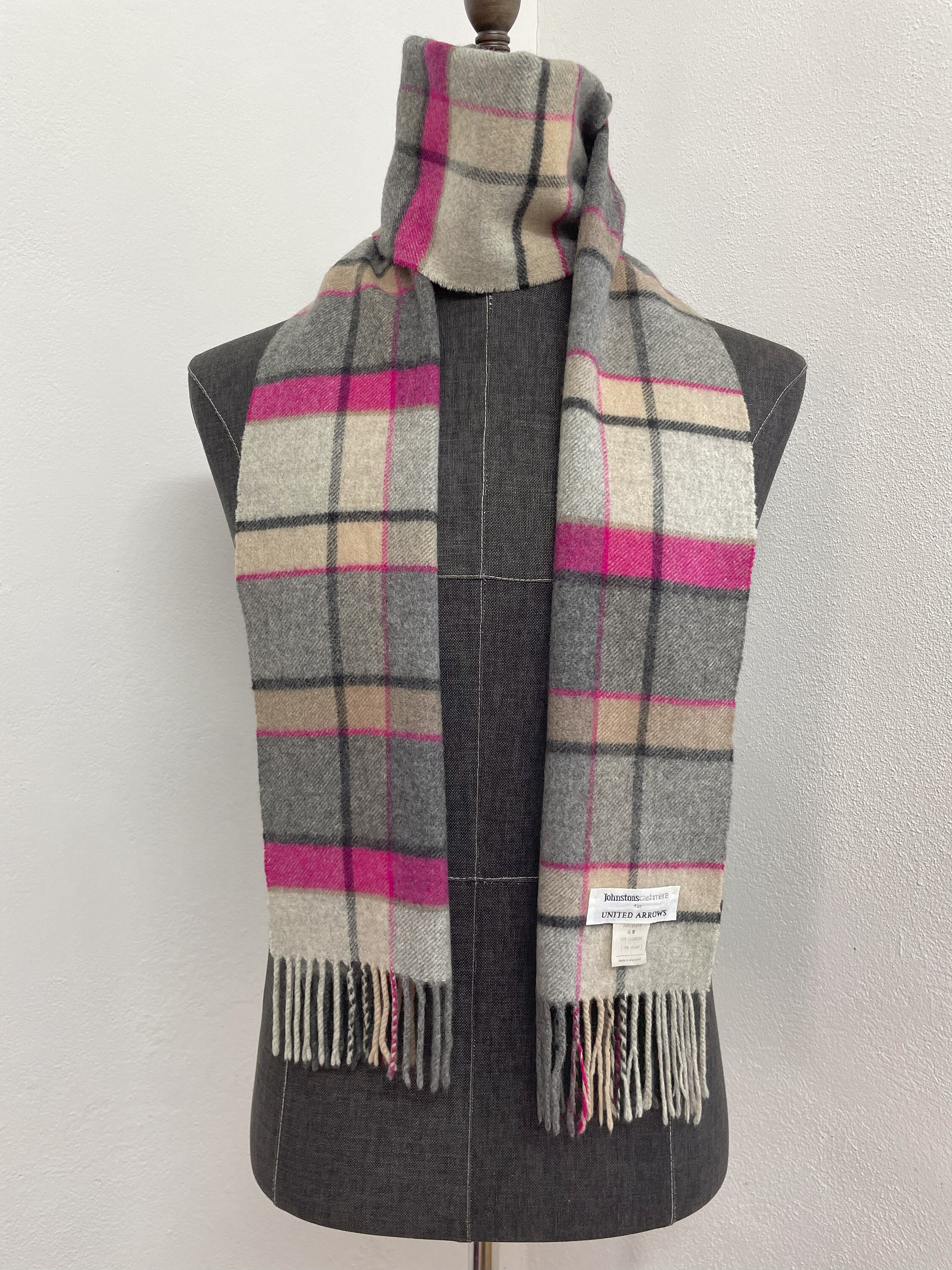 Johnstons of Elgin for United Arrows Scarf / Muffler / Warm 