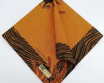 Vintage Hiroko Koshino Handkerchief, Hiroko Koshino Bandana Accessories, Hiroko Koshino Pocket Square, Hiroko Koshino Neck Scarf
