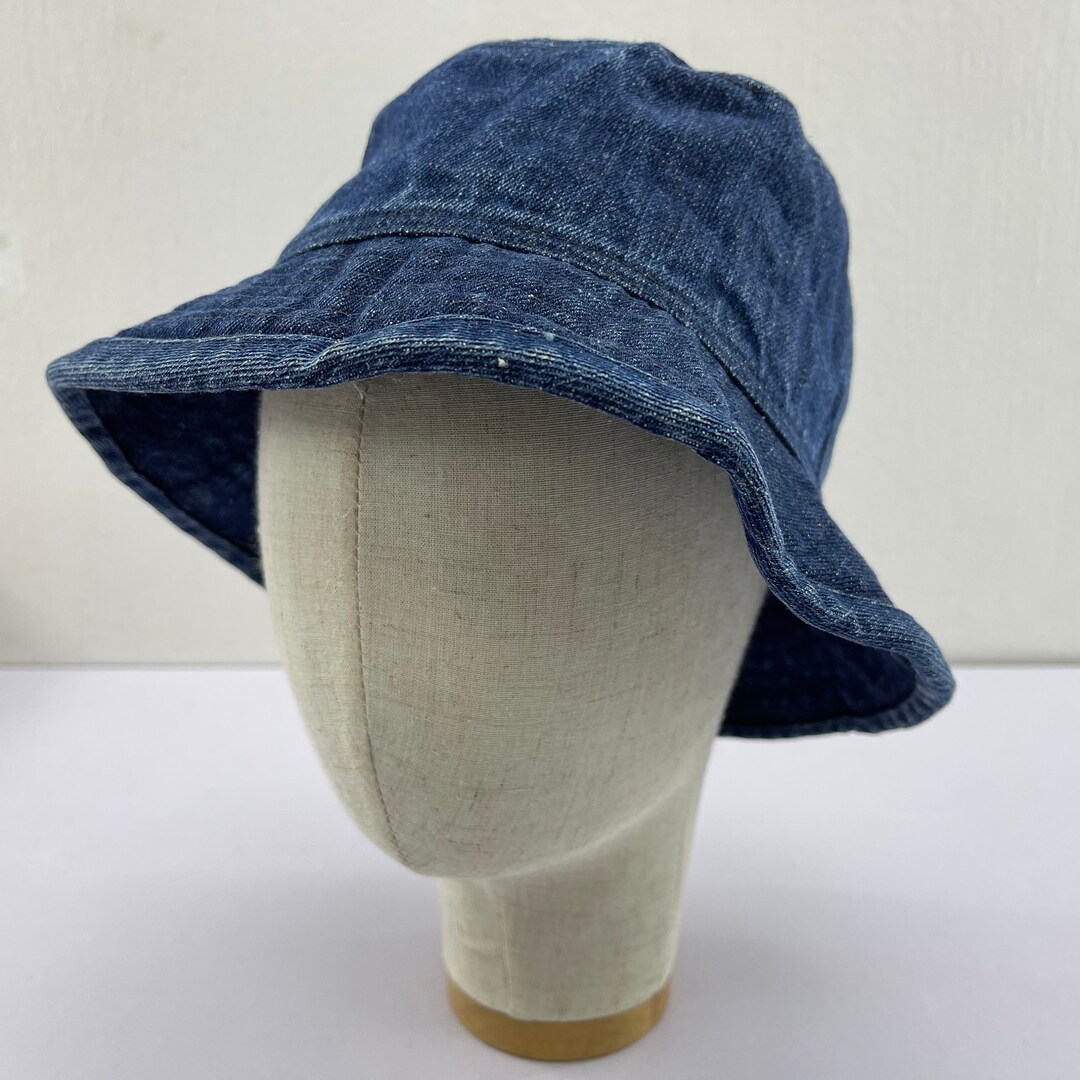 Vintage Denim Bucket Hats, Bucket Hats, Nice Design Bucket Hat, Denim