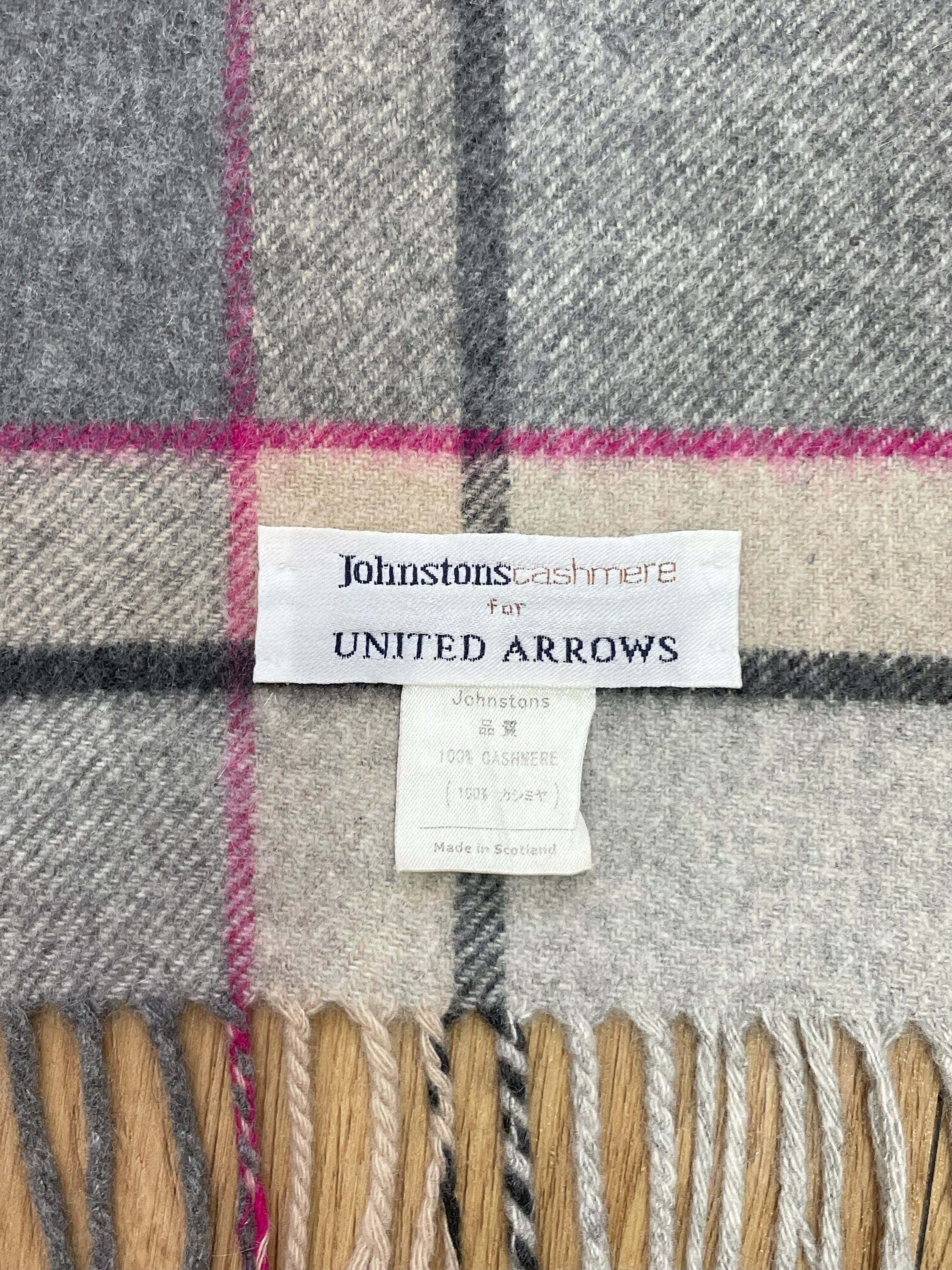 Johnstons of Elgin for United Arrows Scarf / Muffler / Warm 