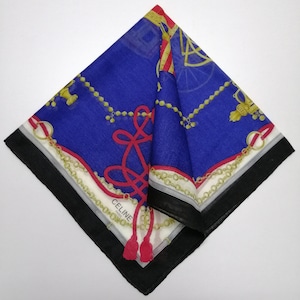 Vintage Celine Handkerchief, Celine Bandana Accessories, Celine Pocket Square, Celine Scarf, Celine Neck Scarf