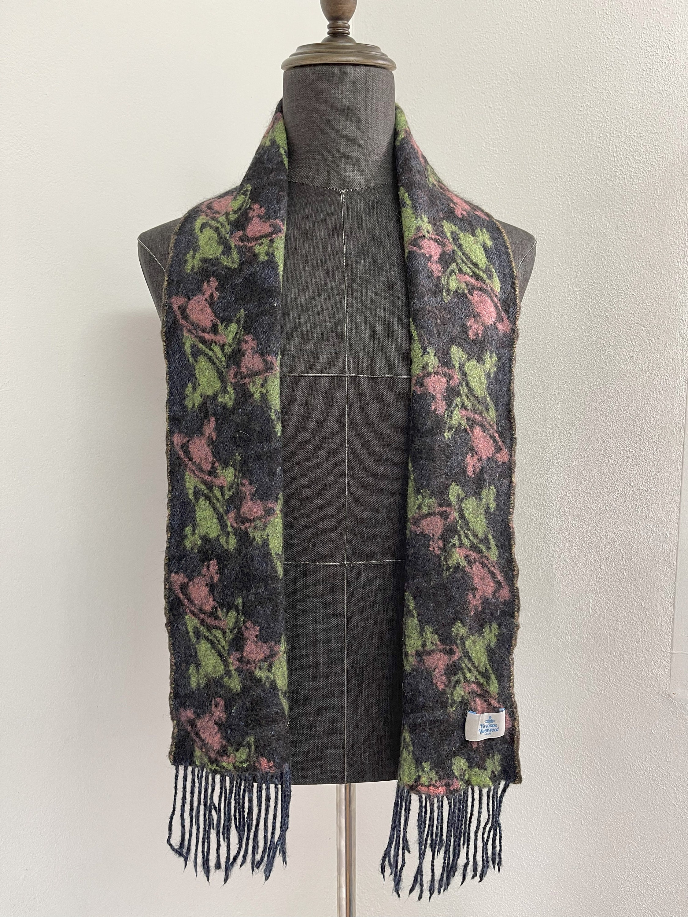 Vintage Vivienne Westwood Skull Ornament Silk Stole Scarf | eBay