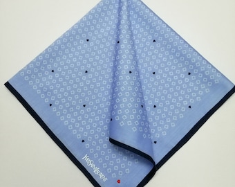 Vintage YSL Handkerchief, Yves Saint Laurent Bandana Accessories, Yves Saint Laurent Pocket Square, Yves Saint Laurent Neck Scarf