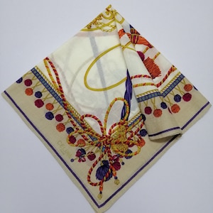 Vintage Celine Handkerchief, Celine Bandana Accessories, Celine Pocket Square, Celine Scarf, Celine Neck Scarf