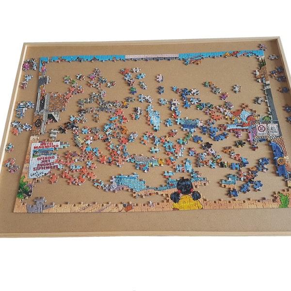 Puzzlebrett für Puzzles bis 1000 Teile. Puzzle board for jigsaw puzzles up to 1000 pieces. Puzzletisch Puzzle Tisch Puzzle Table