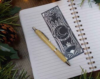 Winter Solstice Dark Academia Foil Bookmark