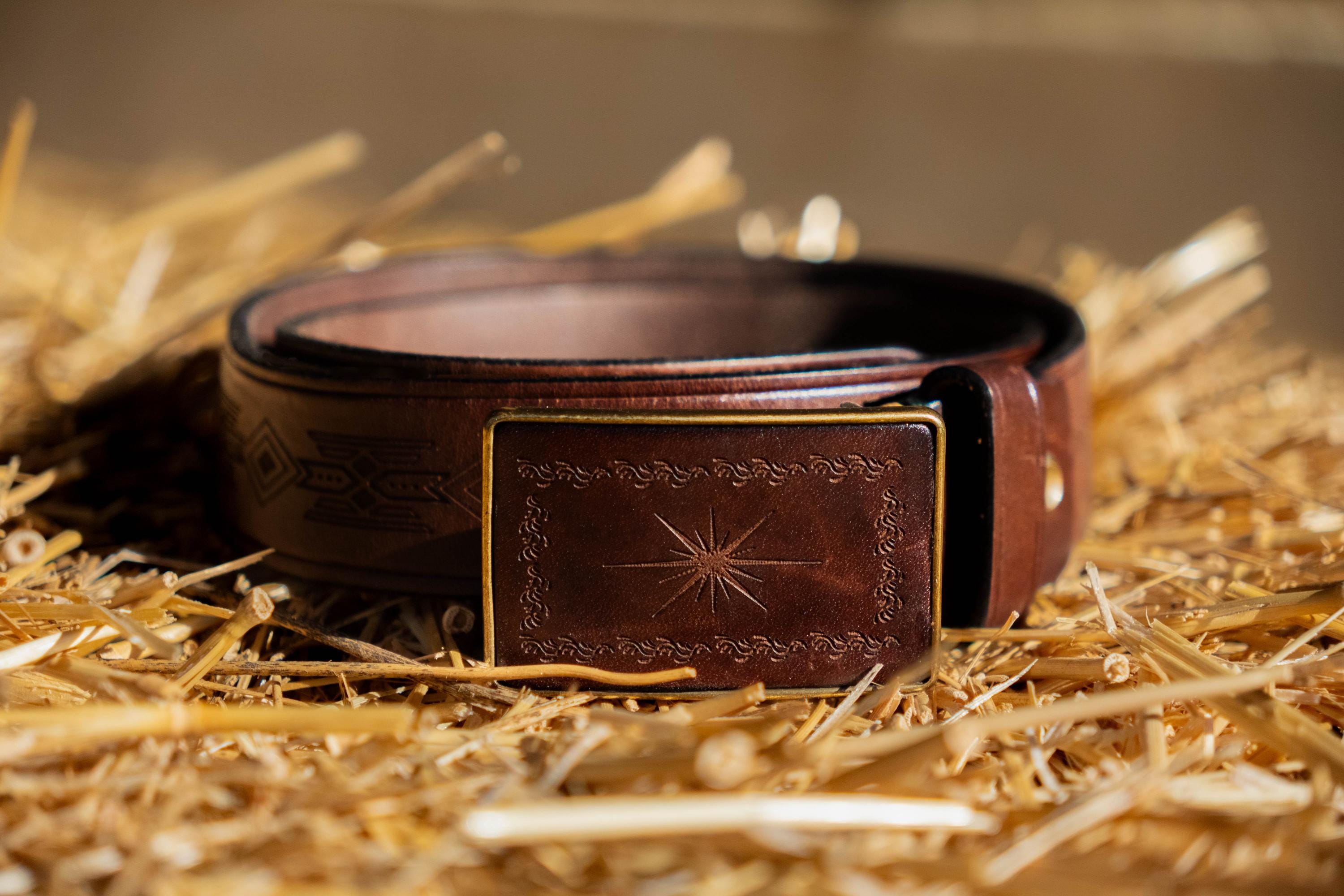 XZQTIVE Women Men Genuine Leather Belt Vintage Ladies