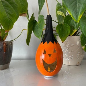 halloween pumpkin light, candle holder battery powered ,candelabra trinket pumpkin ,spooky pumpkin lantern,handmade decor