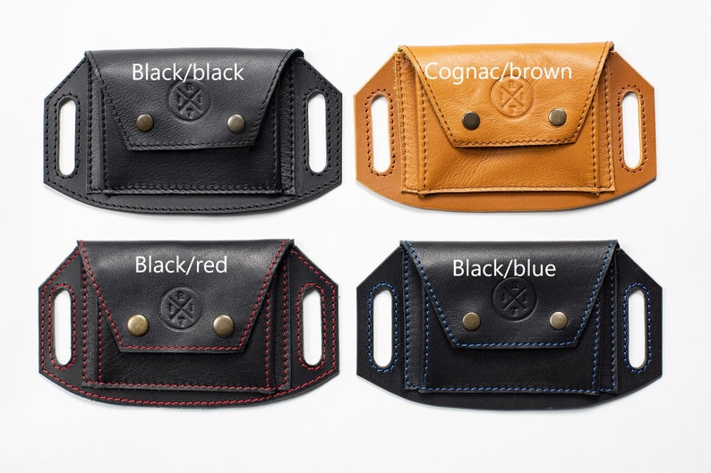 Portefeuille ceinture en cuir, porte-cartes ceinture, portefeuille de