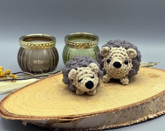 Hedgehog "Isidor", plush toy, amigurumi keychain