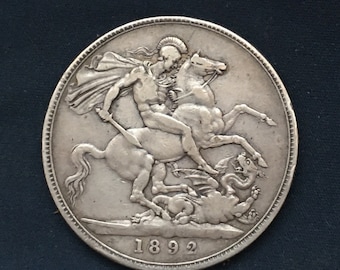 1889年英国　ジュベリーヘッドヴィクトリア女王クラウン銀貨 高鑑定品 1889年 イギリス NGC MS62 ジュビリーヘッド