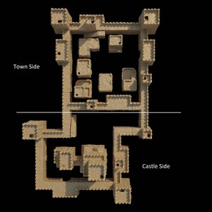 Desert Castle Complex, Desert Huts, Desert Castle, Desert Town, Mud Castle, Dungeons and Dragons, Tabletop Terrain image 10