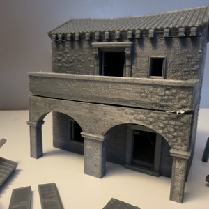 Spanish Quarters - House 3  -Dark Realms- Tortuga the Pirate Island 28mm Terrain - . Terrain - Dungeons and Dragons Terrain