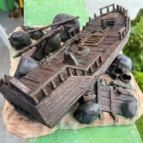 Galley Shipwreck, Small Shipwreck, Ashored Galley, Dungeons and Dragons, Shipwreck, Boat