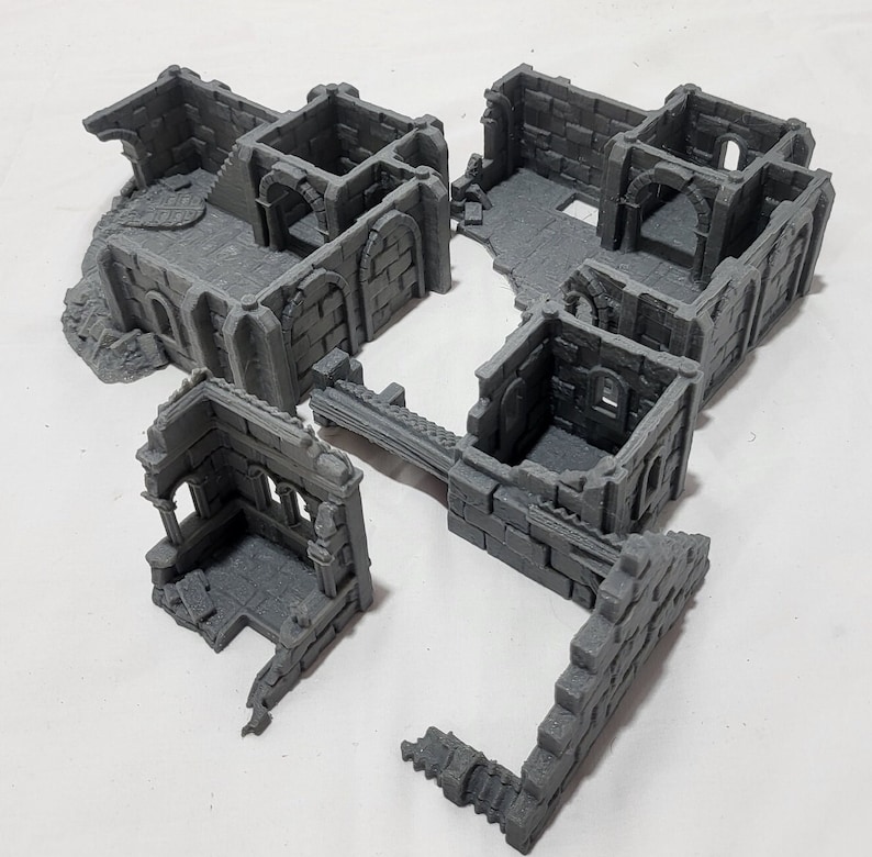 Modular Building Ruins City Building 3 Ruins , Arkenfel House 3 Ruins, Osgiliath 3 Ruins ...