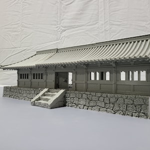 Samurai Temple Walls, Samurai Walls, Temple Walls, Dungeons and Dragons, 28mm Terrain