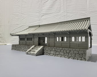 Samurai Temple Walls, Samurai Walls, Temple Walls, Dungeons and Dragons, 28mm Terrain