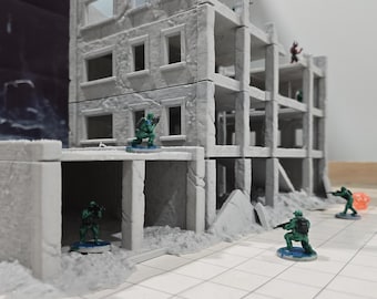 Abandoned Factory, Ashfall City Building2, abandoned Industrial, Modern terrain