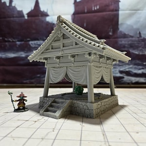Samurai, Sumo Ring DnD Miniature, Wargaming Terrain, Dungeons and Dragons, Tabletop Terrain