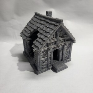 Ruined Farm House Building, StormHill, Tabletop Fill Terrain, Terrain,  , Dungeons and Dragons, 28mm terrain, Basic House, House