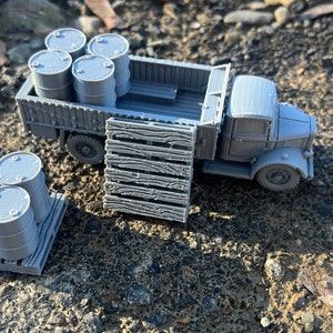 Truck load of barrels, Austin k6 truck  , Modern warfare, Tabletop terrain, WW2, Modern tank,
