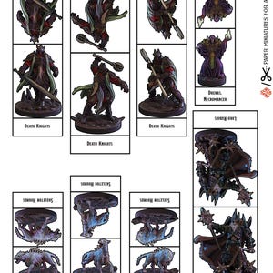 Grave March: Undead Legion Printable Paper Miniature Pack for Tabletop RPG Encounters