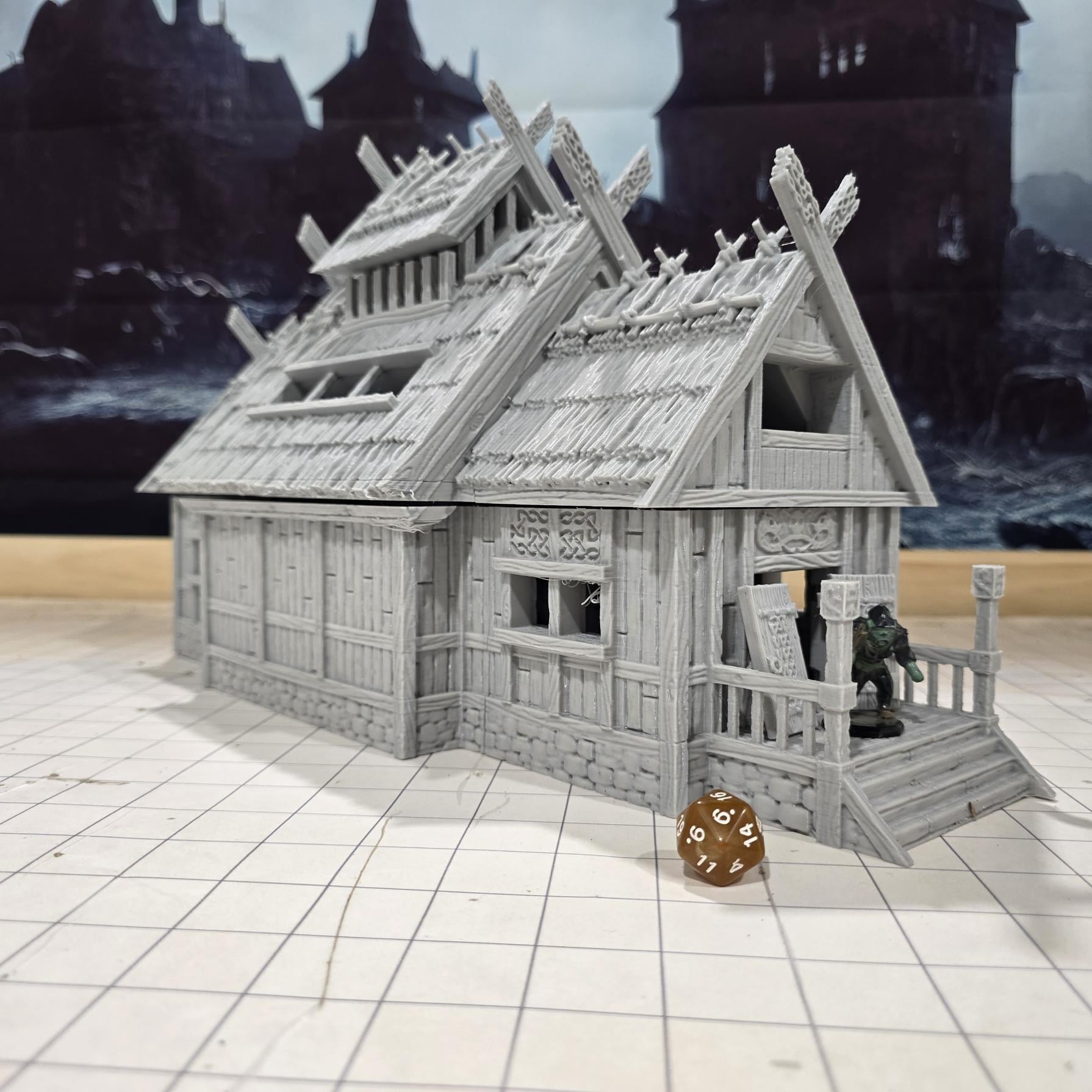 Viking Era Great Hall, Nordic Longhouse - Ideal for Historical 
