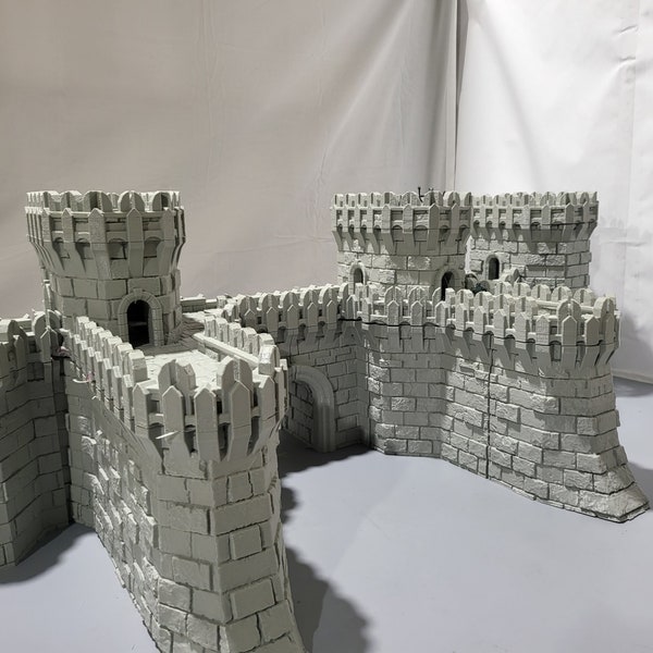 Ivory Citadel Walls, The Outer Wall, Walls, Dungeons and Dragons, 28mm Terrain, Citadel