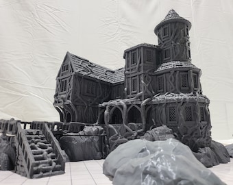 Cultist Manor: 28mm Dungeons and Dragons Tabletop Terrain - 5 Level Assembly Kit