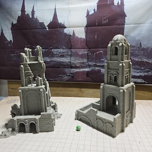 Guard Tower 1, Tower1 Ruins  28mm Scale - Tabletop Gaming - Dungeons and Dragons - 28mm Terrain - . terrain