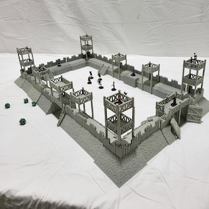 28mm Roman Marching Fort: Ancient Roman Military Camp Terrain Standard Tabletop Terrain, Gaming