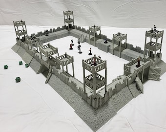 28mm Roman Marching Fort: Ancient Roman Military Camp Terrain Standard Tabletop Terrain, Gaming