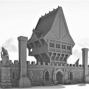 Caretaker Gate House, 28mm, Drennheim,  , Dungeons and Dragons - 28mm Terrain -   terrain