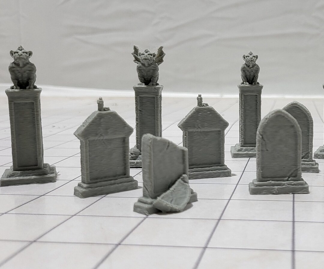 Tombstones, Salmystia Cemetery, Dungeons and Dragons, Cemetery