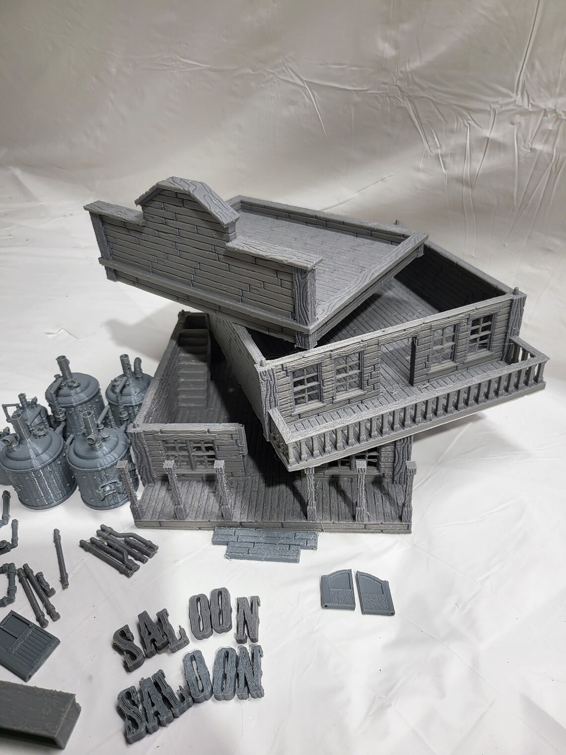 Steamtown Inn Saloon, Steampunk Saloon, Old West Saloon, Old West Terrain, Bar ...