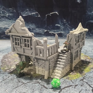 Barrenfall Noble House Ruins - 28mm Scale Dark Realms   - Dungeons and Dragons - 28mm Terrain -   terrain